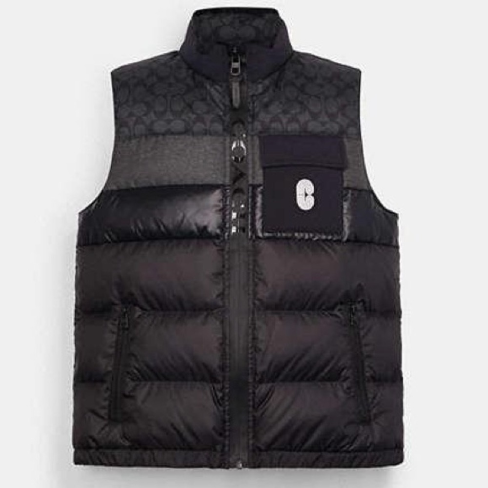 COACH Down Puffer Vest New